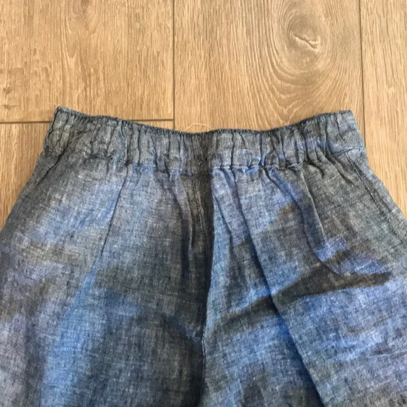 Nicole Miller Linen Wide Leg Capris - Picture 4 of 5